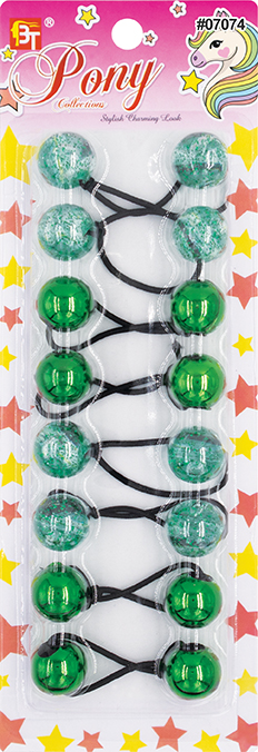 PONYTAIL HOLDERS 20 MM (GALACTIC GREEN) 